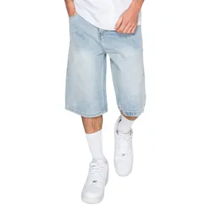 VICTORIOUS SUMMIT Baggy Fit Denim Shorts  Baggy Jorts for Men Streetwear Cotton 100%