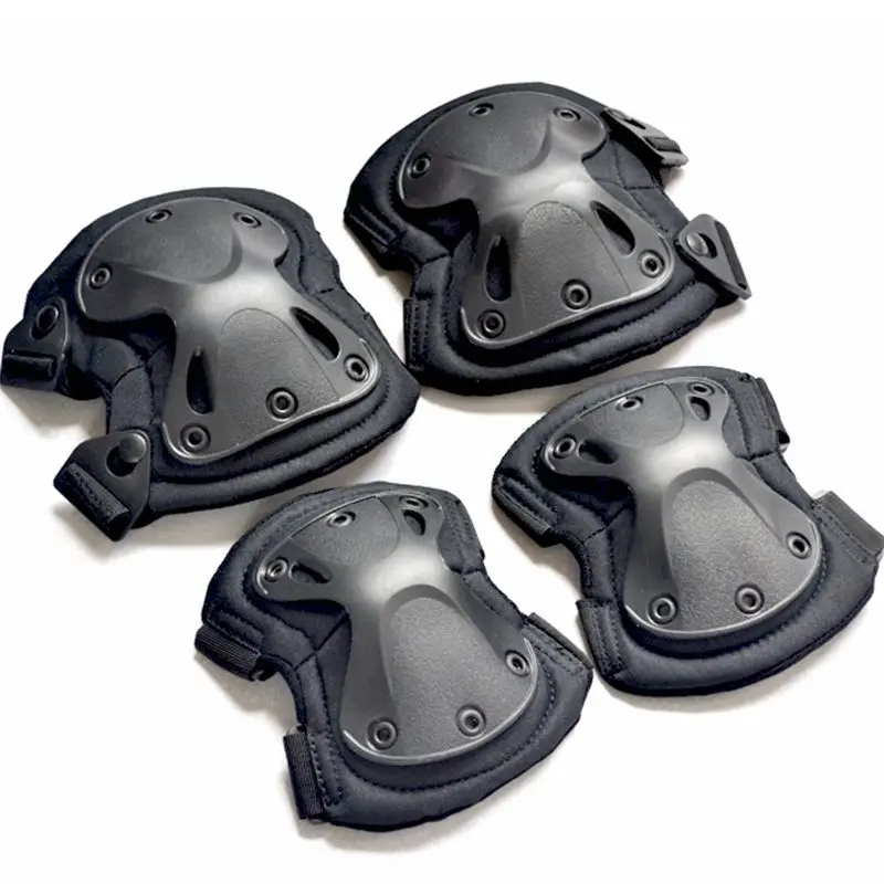 King Kong Knee Pads Set Military Fan Field Equipment Knee Pads Elbow Pads, Cycling Sports Protective Gear 4-piece Set