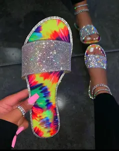 Tie Dye Bling Sandals Footwear Summer