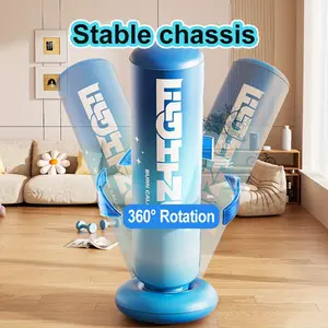Inflatable Punching Column Boxing Bag, Freestanding Boxing Air Bag for Adults, Stress Relief Fitness & Entertainment Boxing Sandbag, Ideal for Interactive Training & Venting Emotions, Boxing Equipment (No Pump Included)