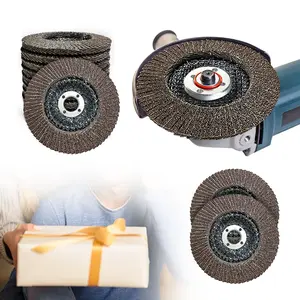 abrasive disc 10pcs 4 Flap Discs For Angle Grinder, Type 29 Abrasive Grinding Wheel ForStainlessSteel, Sheet Metal Flap Wheel For Wood & Metal Sanding
