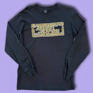Shore Store Leopard Print Long Sleeve Tee – Black, Ash Grey, Pink