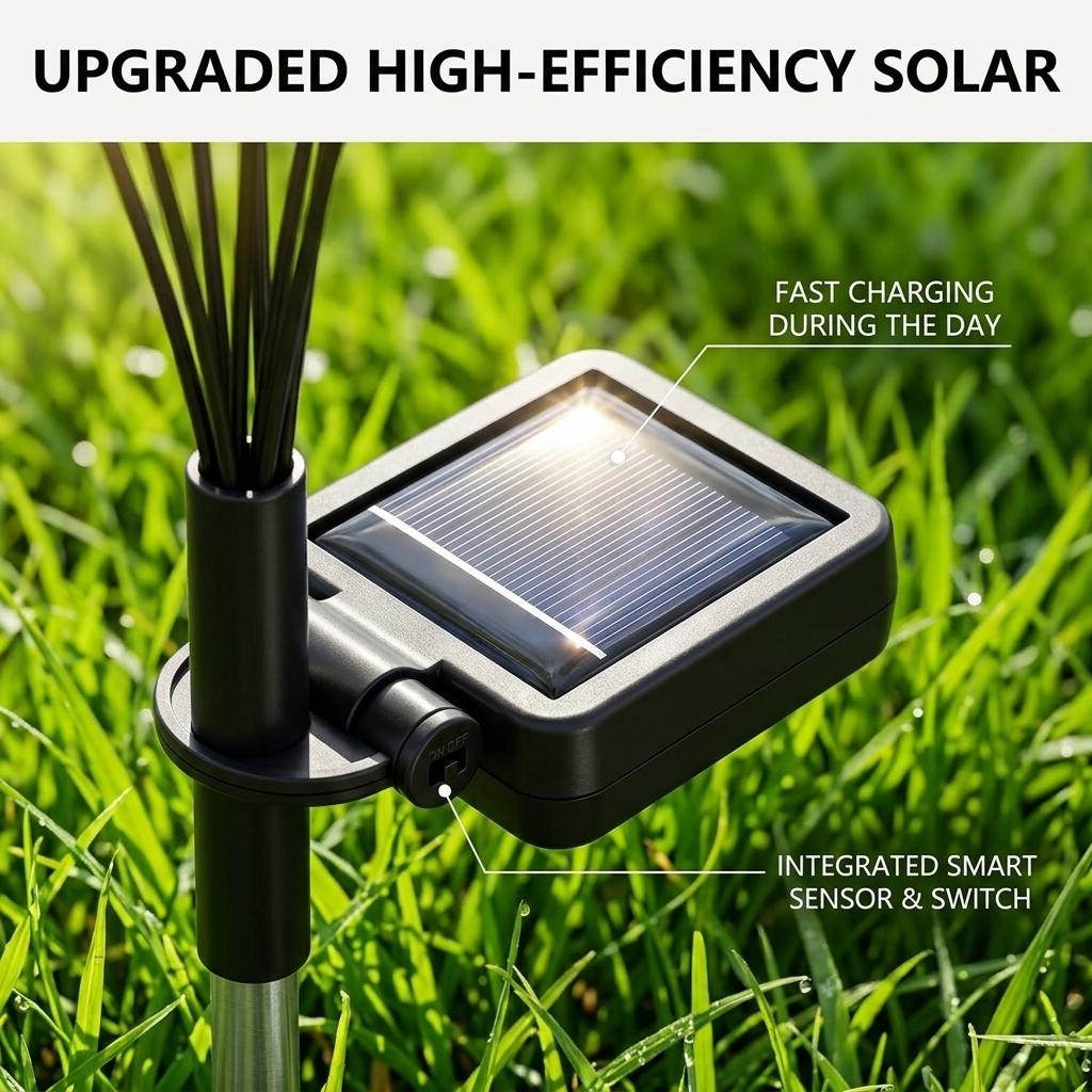 2-Pcs Solar Swaying Firefly Outdoor Lights - Waterproof Garden Decor for Pathway, Holiday, Gardens, with Festive Appeal, Ideal Gifts for Home Improvement Lighting Accessories 2-Pcs Solar Swaying Firefly Outdoor Lights - Waterproof Garden Decor for Pathway, Holiday, Gardens, with Festive Appeal, Ideal Gifts for Home Improvement Lighting Accessories