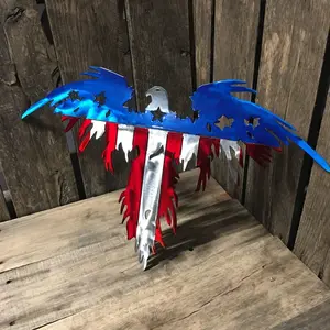 Patriotic Eagle 16 Gauge Steel Polished Paint with Our Special Translucent Paint and Clear Coat for Indoor and Outdoor Use by Avery Lane Designs