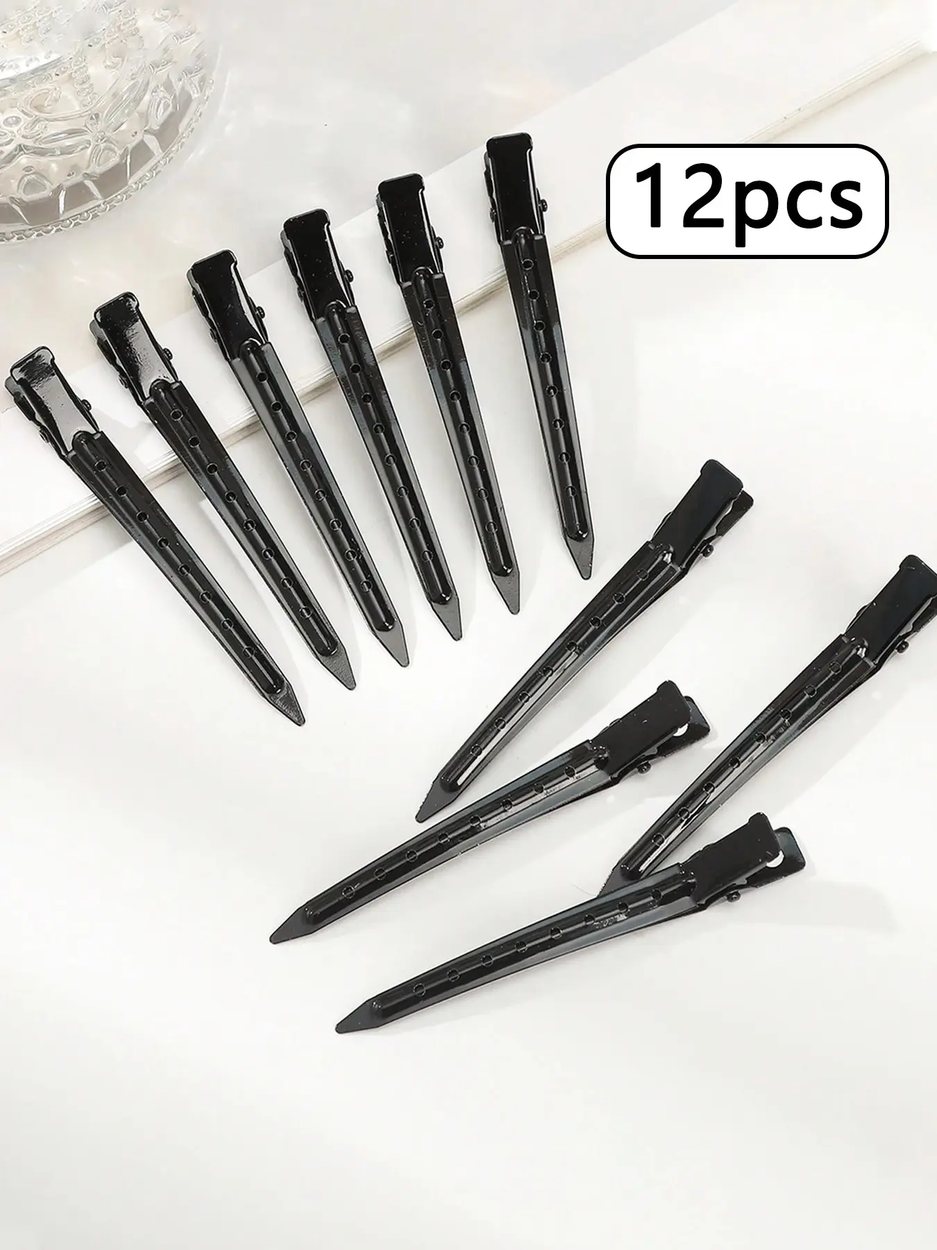 12pcs women's fashion and simple metal hair clips, suitable for women's daily decoration, hair salon styling, commuting hair clips, side bangs hair accessories, clips, school supplies, cute accessories, daily leisure accessories