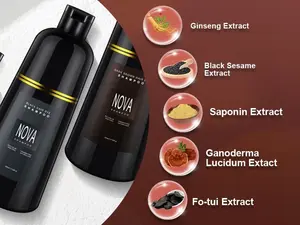 【Easy to dye】Nova Hair Dye Shampoo Dark Brown 200mL Instant Coverage Gentle Nourishing Formula for Healthy Shiny Locks Effortless Coloring Salon-Quality Results hair dye