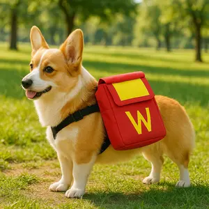Cute Dog Backpack, Adjustable Strap Pet Carrier, Adorable Small Dog, Perfect for Walks and Adventures, Puppy Gear Essentials