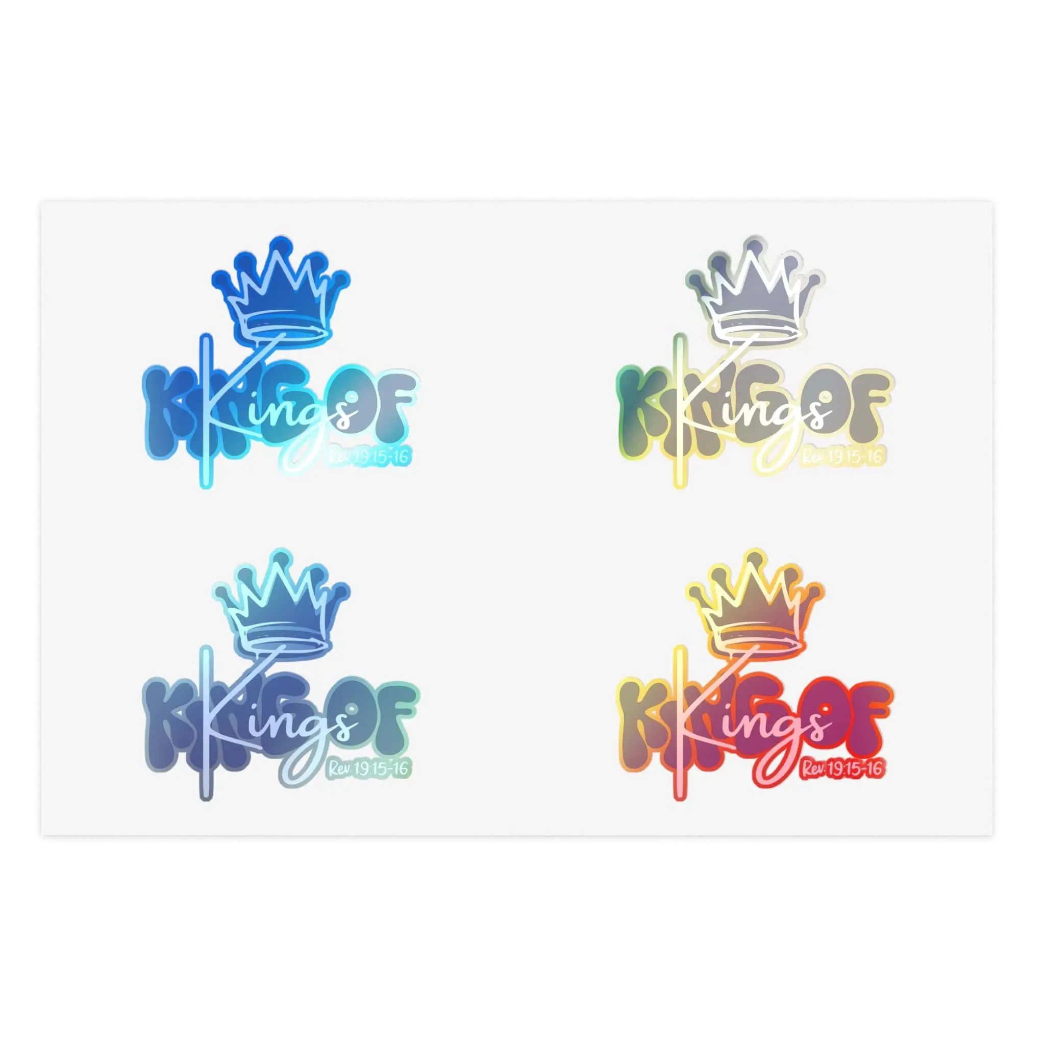 King Of Kings, Blue - Sticker Sheet