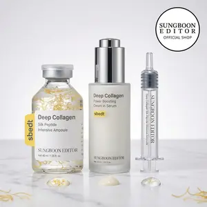 Glow Intensive Silk Peptide Ampoule, Copper Peptides Serum for Face with Collagen & Multi Peptides, Hydrating Korean Skincare Facial Serum for Smooth-Looking Skin, 1.35 fl oz