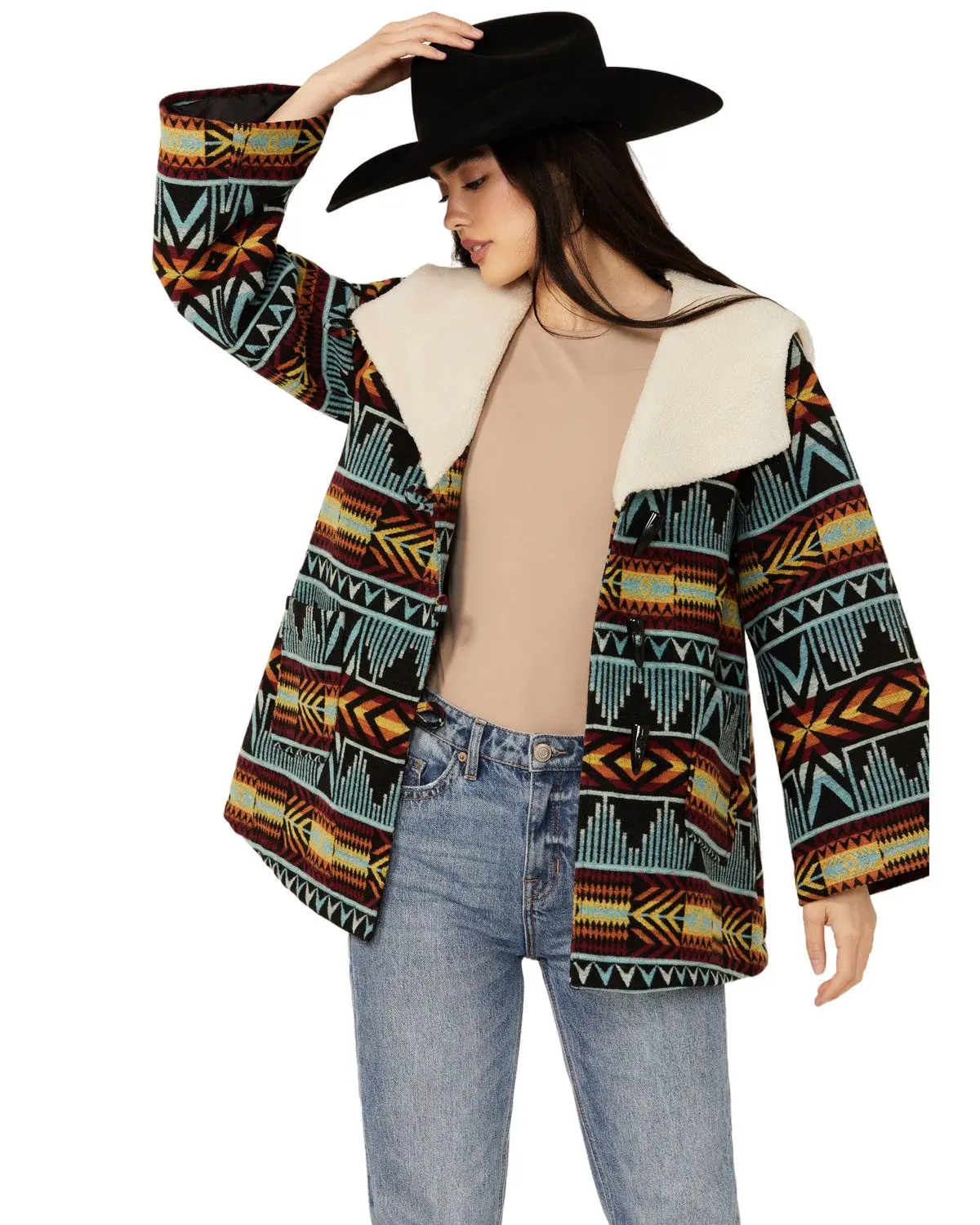 Panhandle Women's Women'S Southwestern Print Jacket - Dw92c04127