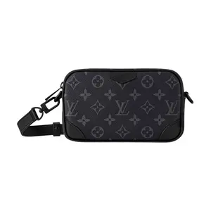 Louis Vuitton Classic Monogram Zip-Around Leather Wallet for Women, Black