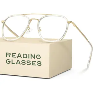 Aviator Reading Glasses -  Readers in /Black - UV & Blue Light Blocking Lenses