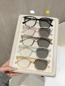 5 Pairs Color-Changing Sunglasses, Slim Face Design, Ideal for Daily Commute, Street Style, Music Festivals, Travel Photography, Smart Photochromic Sunglasses, Trendy Streetwear Sunglasses, Casual Shades