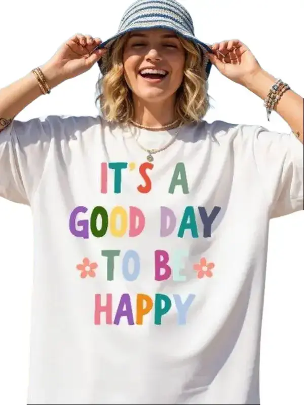 It's a Good Day To Be Happy tshirt, Mental Health Shirt, Positivity Quote Shirt, Motivational Inspiration Tee, Good Vibes