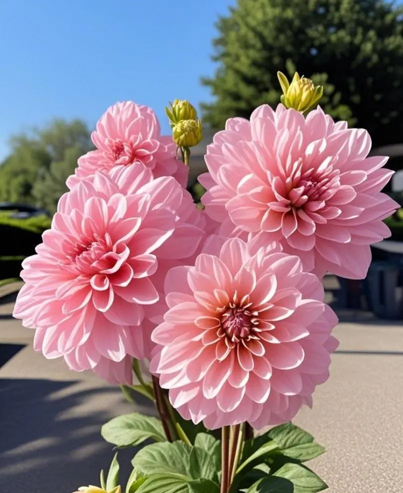 Dahlia Pink Ballet Flower Seeds (100-250+ Pcs) - Easy-to-Grow Perennial Colorful Flowers, Full Sun Required, All Seasons Garden Supplies for Experienced Gardeners, Balcony Use - Seed Bag, Flower Arrangement