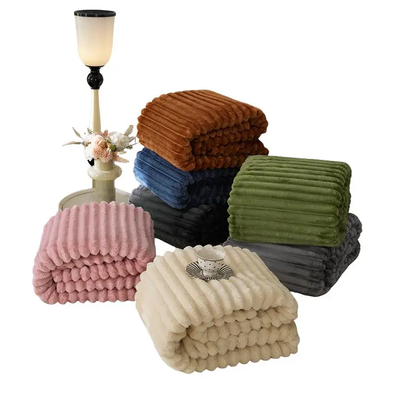 Ultra-Soft Rabbit Fur Blanket, Indoor Sofa Throw, Office Nap Mat, Cozy Home Accessory, Soft Comfy Blanket, Perfect for Relaxing Moments, Soft Blankets