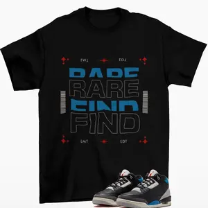 Rare Find Jordan 3 Rare Air Sneaker Matching T-Shirt Sweatshirt Hoodie - Men's Sneakerhead Graphic Tee, Soft Comfortable Casual Wear K2TC