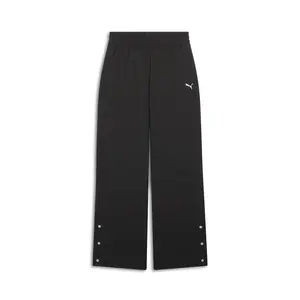 PUMA Womens Essentials Ripstop Straight Pants Casual - Black