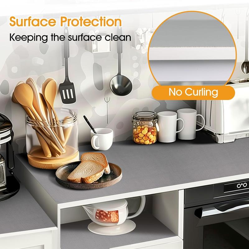 Shelf and Drawer Liner Cabinets Non-Adhesive, Strong Non-Thickened Cabinet Liners Shelves, Waterproof Mats Dresser Cupboard, Pure Gray, 12 in x 20 Feet sponge home  scents home  scent diffuser  blend home bundle luxury  spray palmolive  power