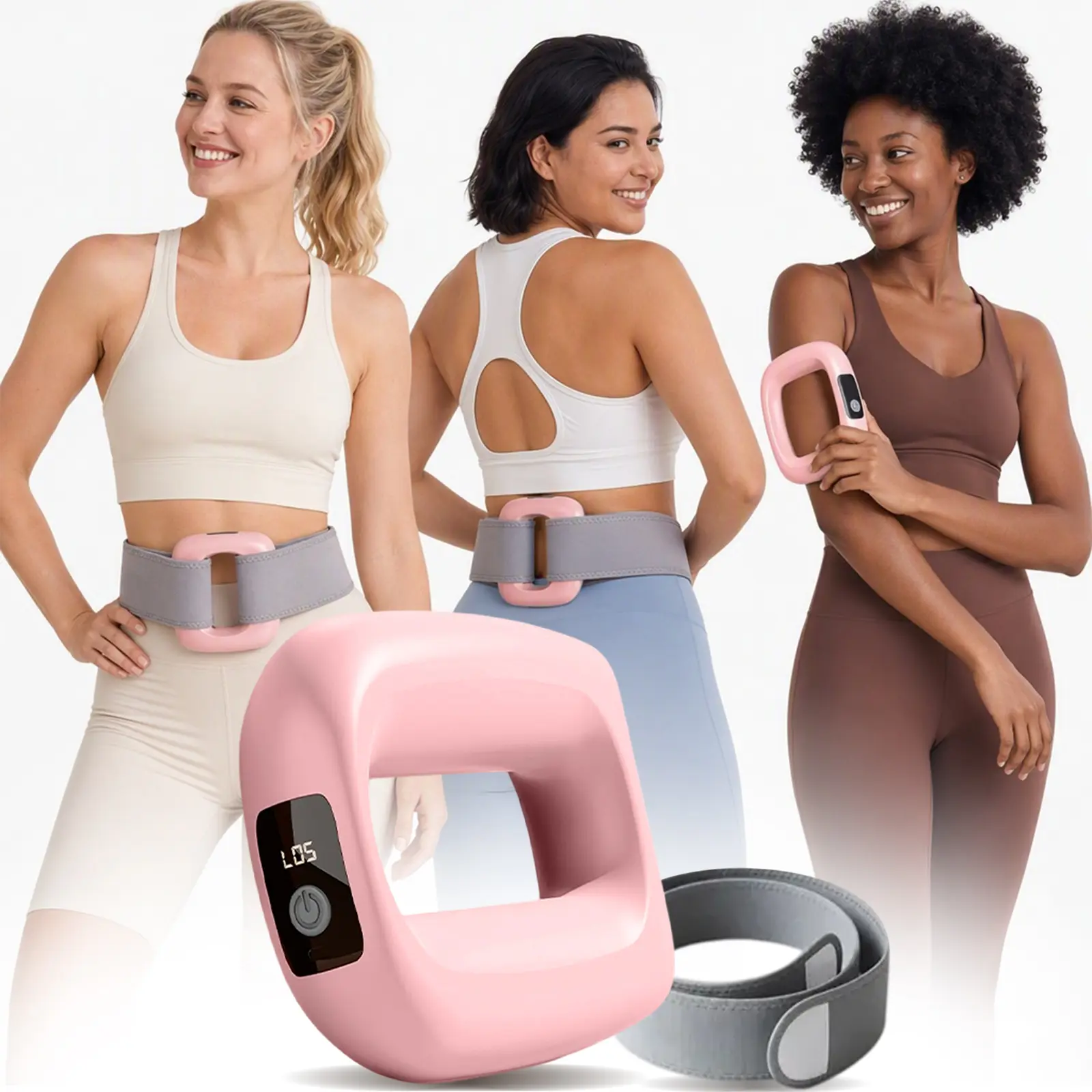 2026 New Fascia Ring R5 Mini Muscle Recovery Fascia Device upgraded adjustable strap fits Up to 55in waist, Cordless Rechargeable, Designed for Waist & Back Muscle Recovery portable massager parents gift summervibes