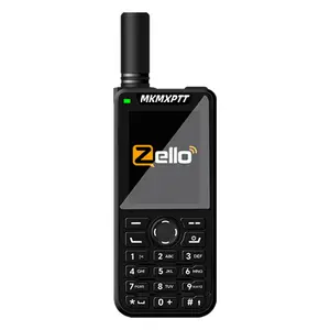MKMXPTT 2G 3G 4G POC walkie talkie Android 9.0 2.4-inch display Zello walkie talkie supports telephone function, Bluetooth, Wi-Fi, Memory 2+16GB, global coverage 5000KM