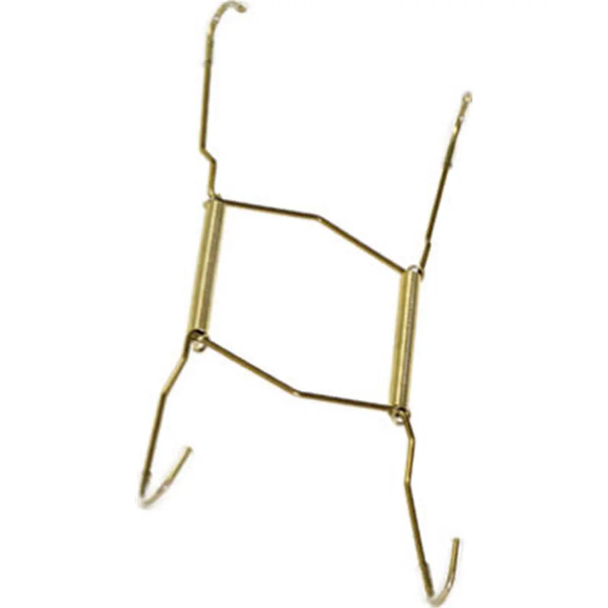 Hillman 212 MAIN Hangable Expandable Small Plate Hanger with Soft Tips - Hanging Plate Holder with Spring Stretch, 0.6 lbs, 6.5 x 4 x 0.7 in Home Decor Statue Holder