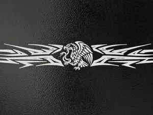 Tribal Eagle Mexican Banner Decal for Cars, Trucks, Windshield, High Quality WaterProof Vinyl Decal, Sticker