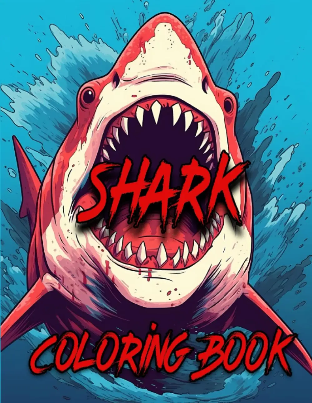 Shark Coloring Book: 30 Shark Coloring Pages for Teens and Adults