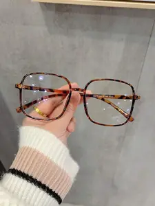 Square Frame Eyeglasses, Cute Fashion Eyeglasses for Women & Men, Fashion Eyeglasses for Work, Daily Clothing Decor, for Student Daily Use, Casual Glasses, Square Frame Eyewear