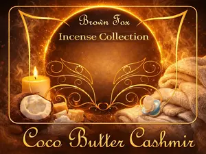 Cocoa Butter Cashmere Scented Incense Sticks (11 in), Home Fragrance Aroma Freshener, Home Care Supplies, Daily, At-Home Incense