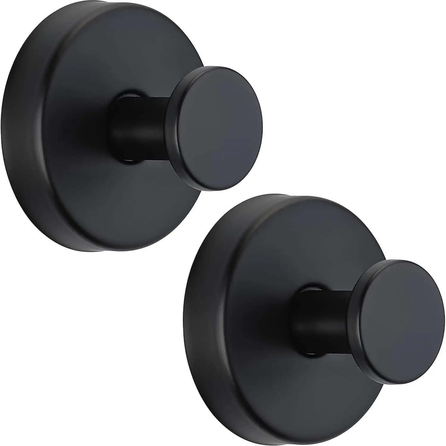 [SummerVibes] 2-Pack Suction Cup Robe Hooks, Office Desk Organizer Hanging Accessory - Holds Up to 10 lbs for Towel, Loofah, Fits Glass Door, Mirror, Tile