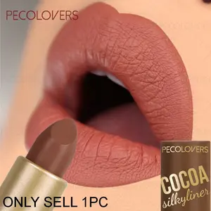 1PC Not Greasy Matte Lipstick, Rich And Non-Drying, Smooth And Easy to Apply Without Sticking, Brown, Nude, Multiple Colors Available, Suitable for All Skin Types, Great for Everyday Use, Ideal for Women's Gifts