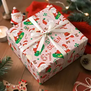 1/2/5 Sheets 67 Designs Meme Christmas Gift Wrapping Paper, Fun Holiday Packaging Roll, Creative Xmas Present Wrap, Festive Seasonal Decoration
