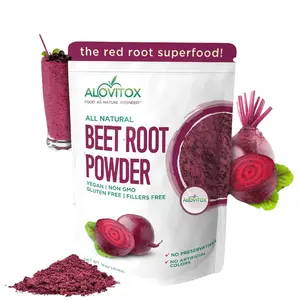 ALOVITOX: Organic Beet Root Powder | Organic Beet Root Extract | High in Calcium, Iron, Potassium | Vegan, Non-GMO, Gluten-Free Drink Mix Beverage