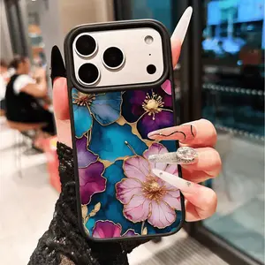 Magnetic Flower Pattern Phone Case, Compatible with iPhone 15 Pro Max, 14 Pro, 13, 12, XR, Galaxy S25/s24/s23