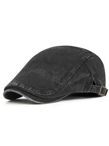 Newsboy Hats for Men Casual Hat Flat Cap Adjustable Irish Cabbie Ivy Driving Hunting Hat