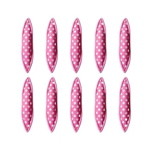Soft Curlers for Overnight Heatless Curls, No Heat Foam Rollers for Long Hair, Satin Sponge Curlers (10 pcs, pink)