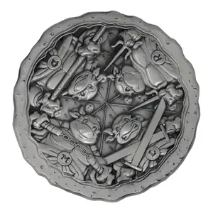 Teenage Mutant Ninja Turtles Pizza Limited Edition Embossed Metal Medallion