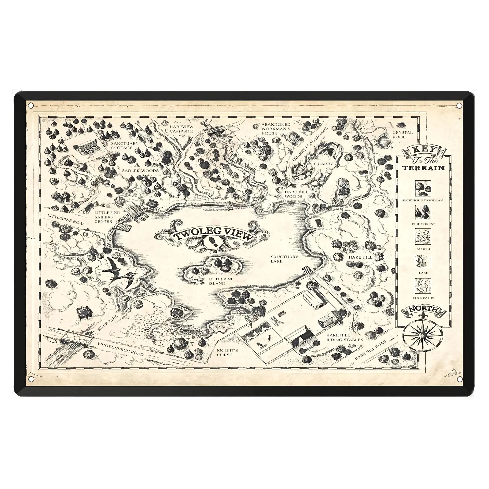Warrior Cats Clan Metal Art Poster - 8x12 Inches, Multicolor, Perfect for Home & Office Decor