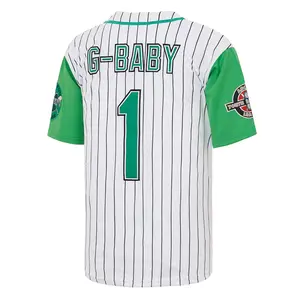G-Baby Jerseys Jarius Evans Hardball #1 Baseball Jersey for Men S-XXXL retro-inspired