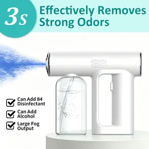 Pet Odor Eliminator Electronic Sprayer, 3S Odor Neutralization, Formula with Probiotics & Bio Enzymes, Destroys Urine Odors, Litter Box Freshener, Safe for Pets, Anti-Mite & Antibacterial