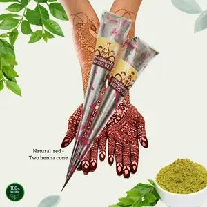 25g - 30g two natural henna cone, henna kit