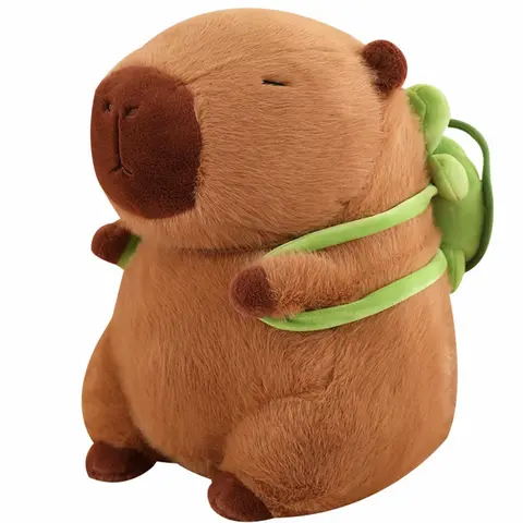 Ava Lalagaga Summer Squishy Capybara Plush Toy - Animal Design Soft Stuffed Doll, Extra Soft Fluffy Cuddly Stuffed Animal, Aesthetic Room Decor for Sofa & Bed, Pet-Style Companion