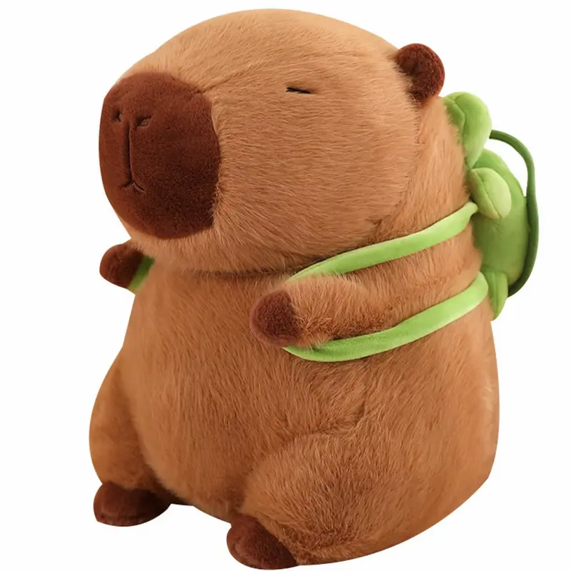 Ava Lalagaga Summer Squishy Capybara Plush Toy - Animal Design Soft Stuffed Doll, Extra Soft Fluffy Cuddly Stuffed Animal, Aesthetic Room Decor for Sofa & Bed, Pet-Style Companion