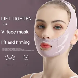 1pc small V face lifting mask, double chin face with V face, bandage sleep face sculpting