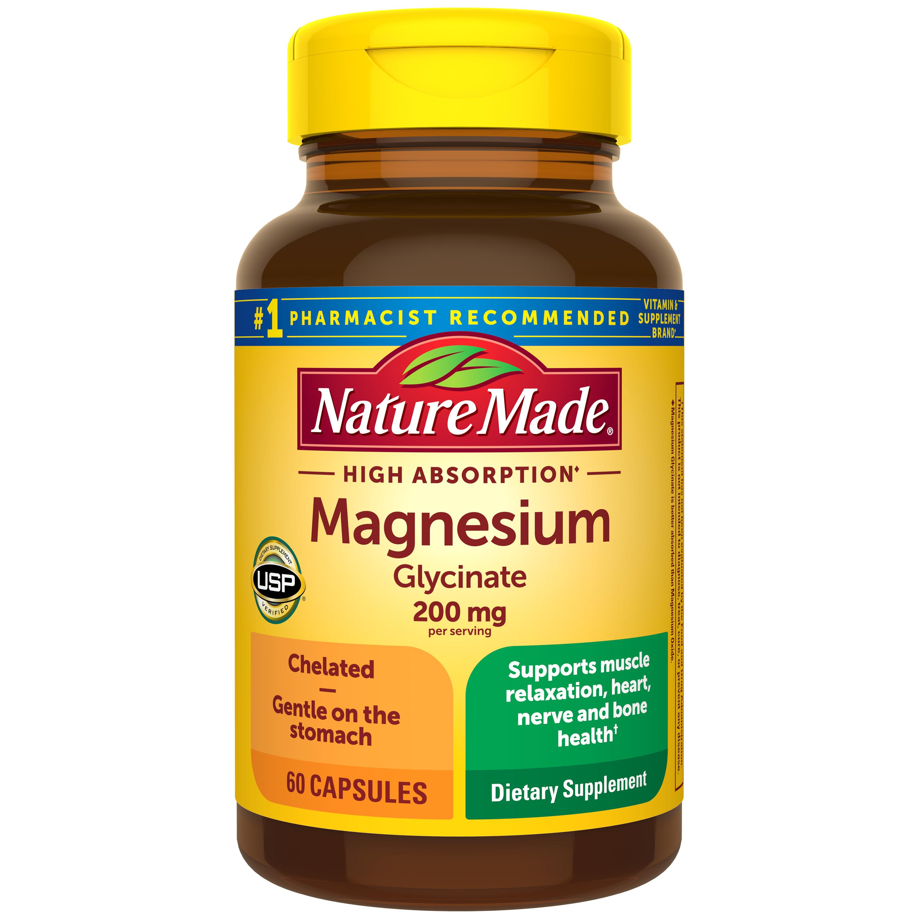 High Absorption Magnesium Glycinate Capsules 200 mg