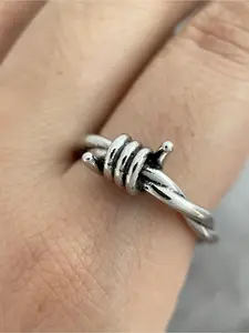 Casual Punk Minimalism Fashion Unique Geometric Knotting Ring Suitable for Both Men and Women Daily Music Festival Party  Gift From A Best Friend Couple's Gift Punk Style Ring Geometric Design Ring Geometric Rings