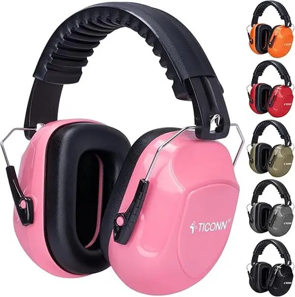 Noise Cancelling Ear Muffs for Adults, SNR 33dB Hearing Protection, Adjustable Safety Earmuffs for Construction