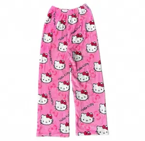 SANRIO Hello Kitty Comfy Thick Pajama Pants - Size Need 0ne More - Cute Cozy Y2K Style - Loungewear for Women - Perfect for Nightwear