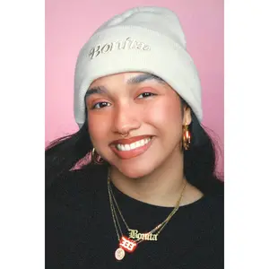 OFF WHITE MONOCHROME BEANIE